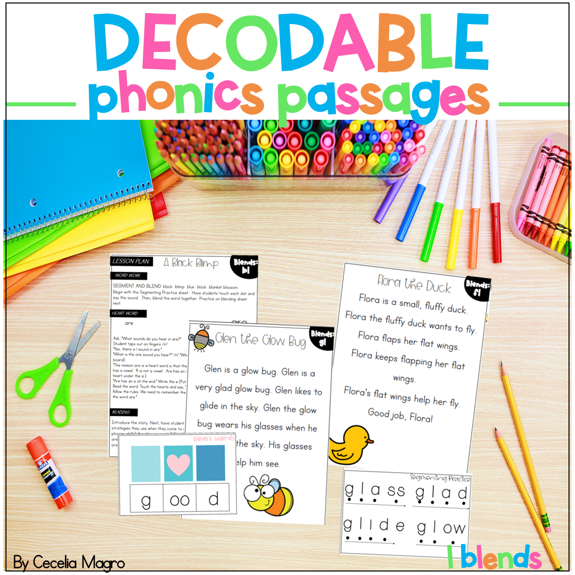 Phonics Reading Passages And Lesson Plans L Blends Decodable Readers I Love St Grade