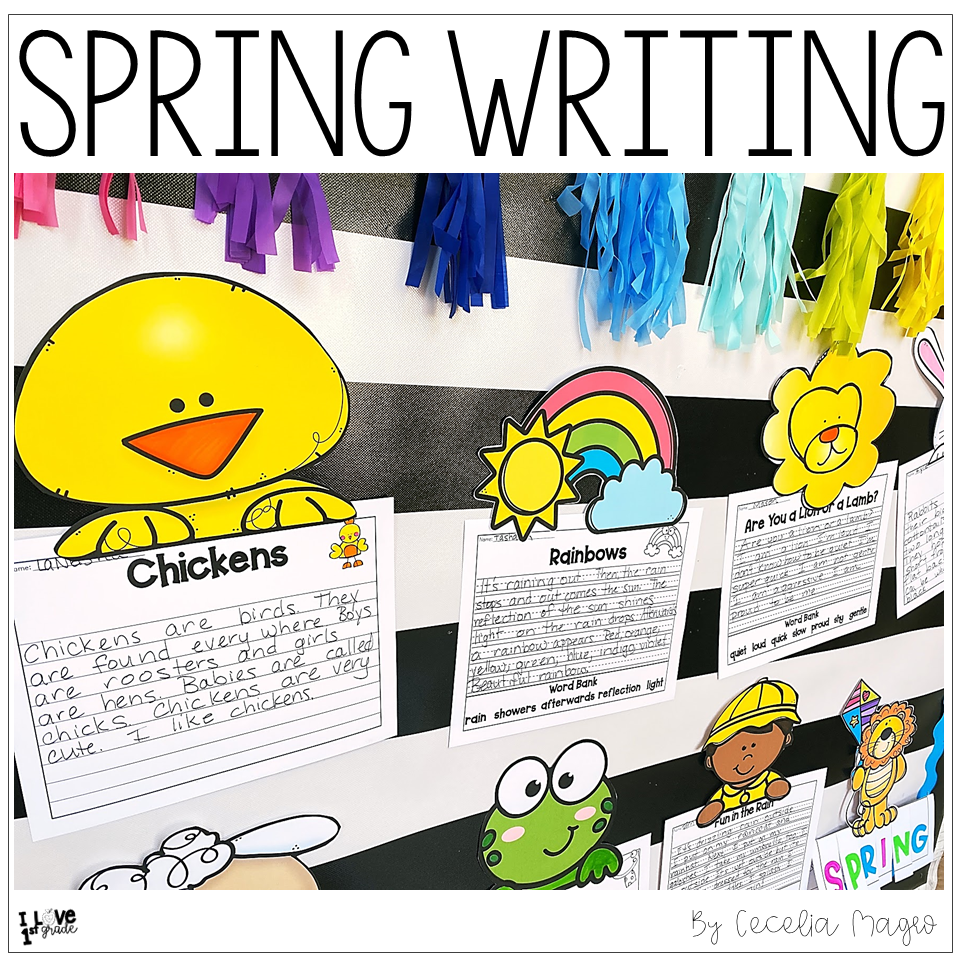 Spring Writing Prompts And Toppers I Love 1st Grade