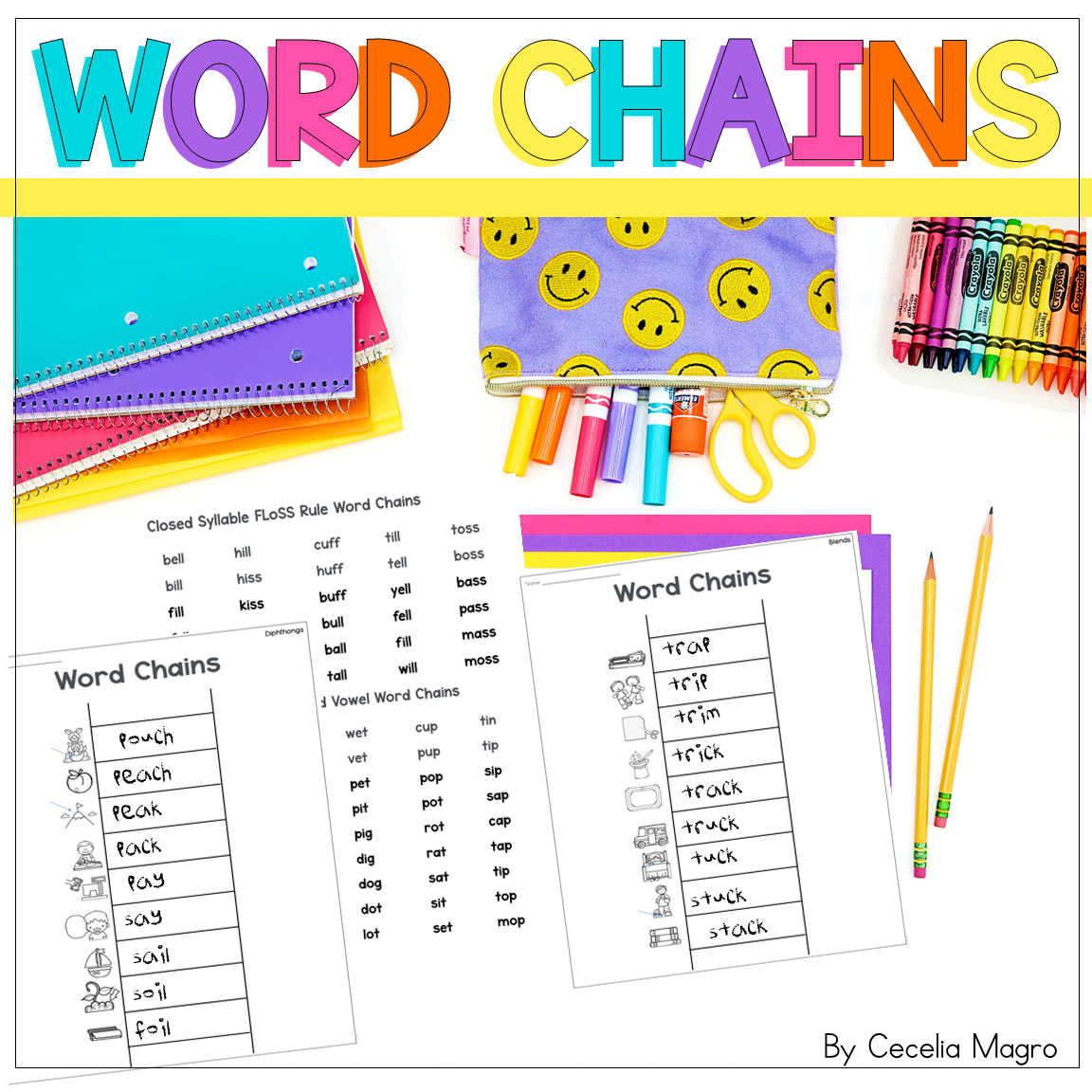 Word Chains Phonics Practice Word Ladders I Love 1st Grade